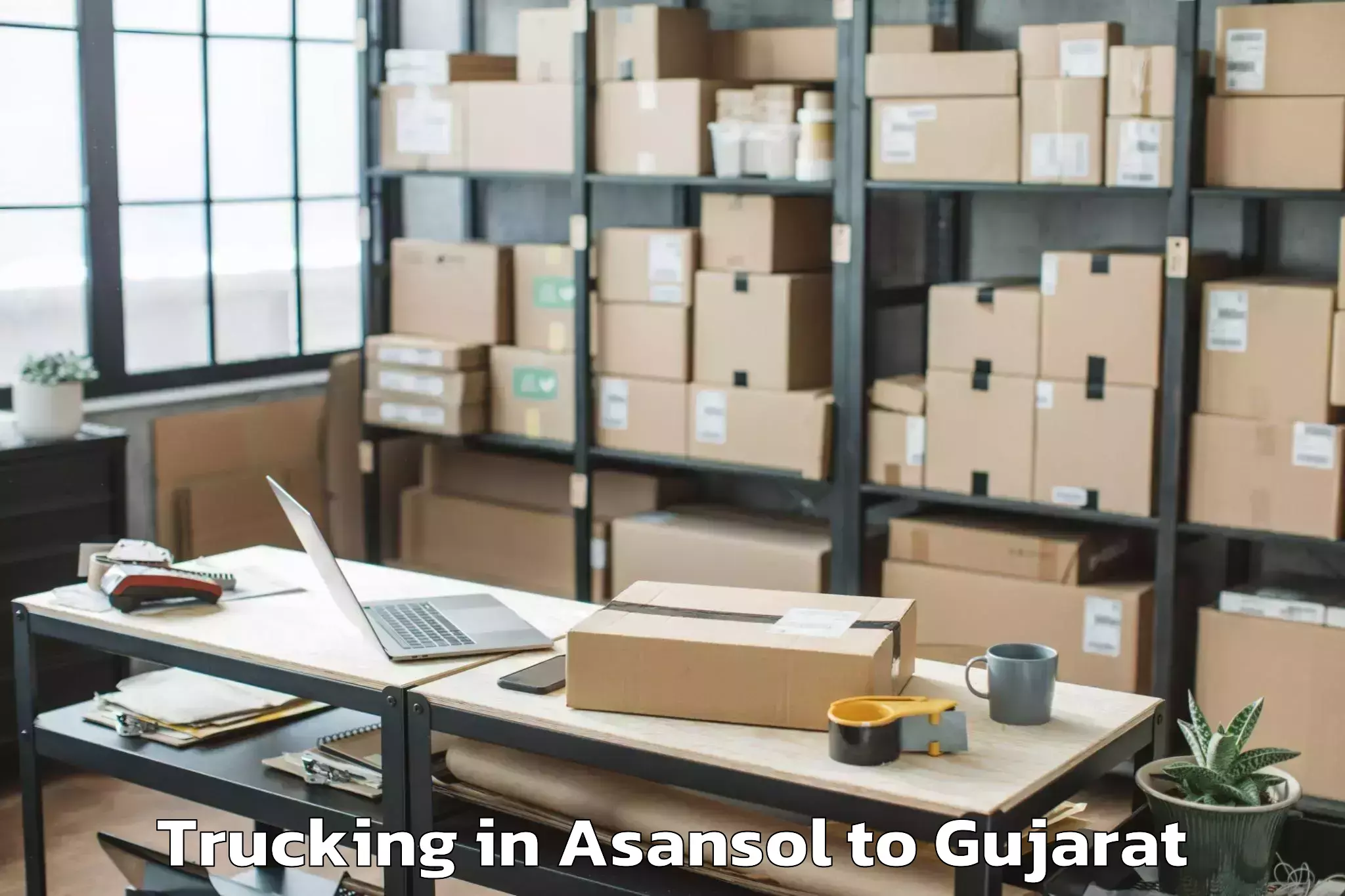 Top Asansol to Dwarka Trucking Available